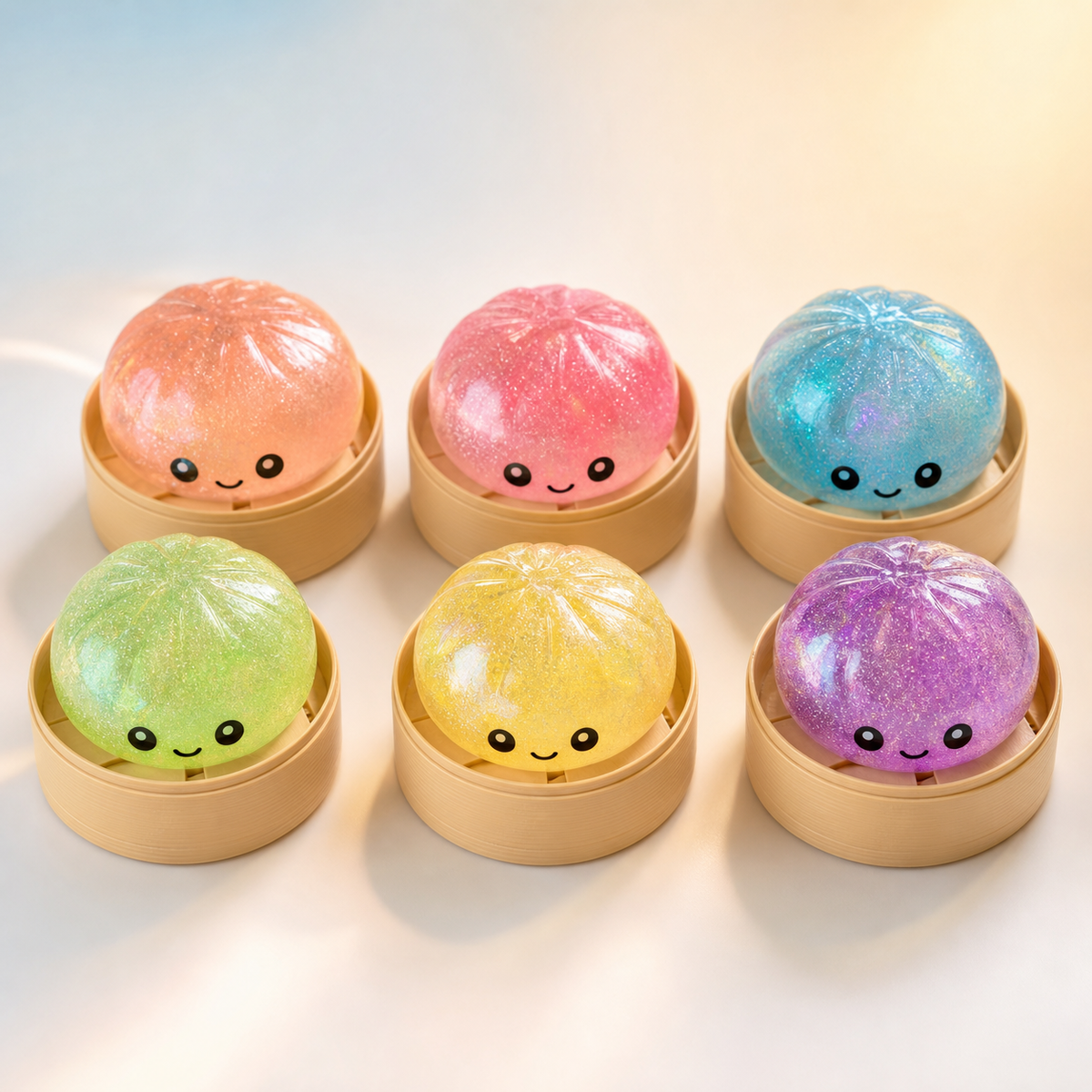 Mystery Dumpling squishy blind box colour assortment
