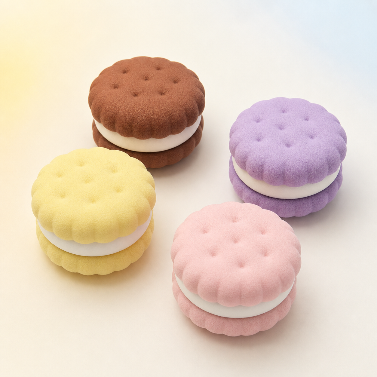 Round Sandwich Cookie Squishy